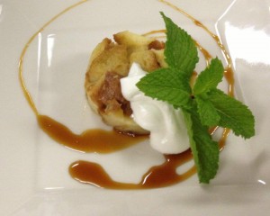 Candy Cap Bread Pudding with Old Stock Ale Reduction