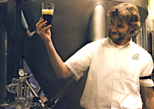 Patrick Broderick tests beer
