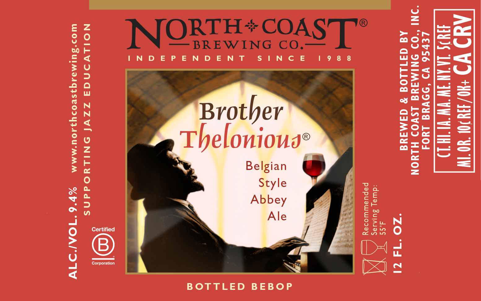 North Coast Brewing Company Reintroduces Brother Thelonious with New Label