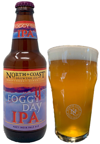 Foggy Day IPA bottle and pour