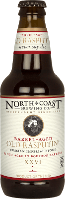 Barrel Aged Old Rasputin XXVI 12 ounce bottle.