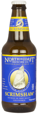 Scrimshaw, Pilsner in a 12oz glass bottle made by Northcoast Brewing Company